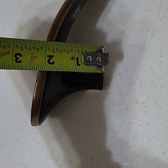 Franco Sarto Gold Kitten Heeled Slides with Floral Accent size 9 - Picture 11 of 11